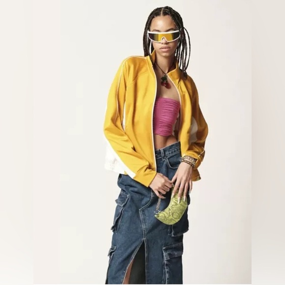 BDG Jackets & Blazers - BDG Track Jacket ~ XL ~ Yellow and White